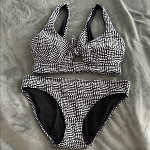 American Eagle Polka Dot Bikini Size L